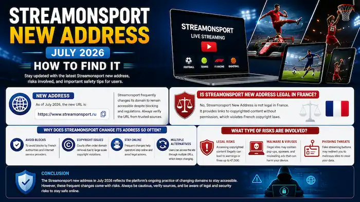 Streamonsport Nouvelle Adresse